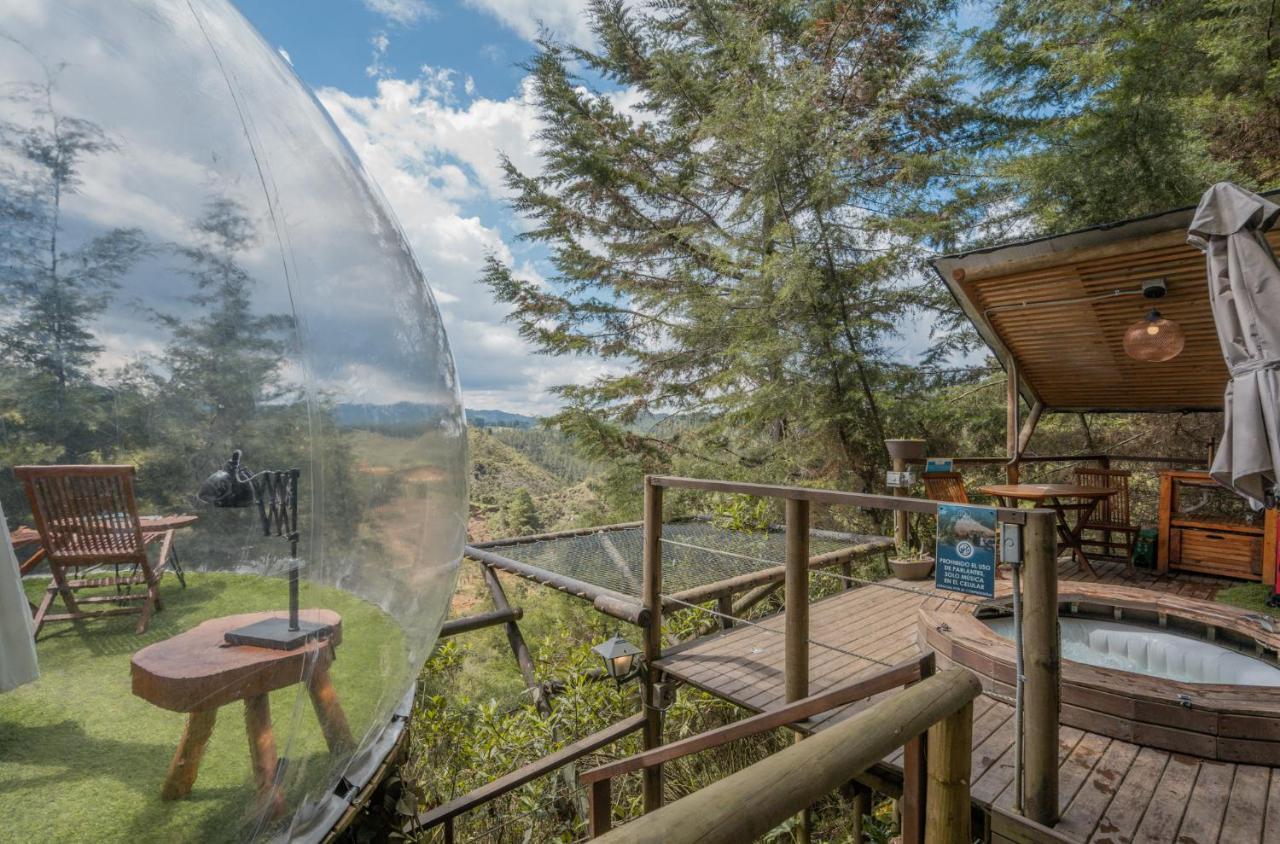 Bubblesky Glamping 40 Min From Medellin Hotell El Retiro  Exteriör bild