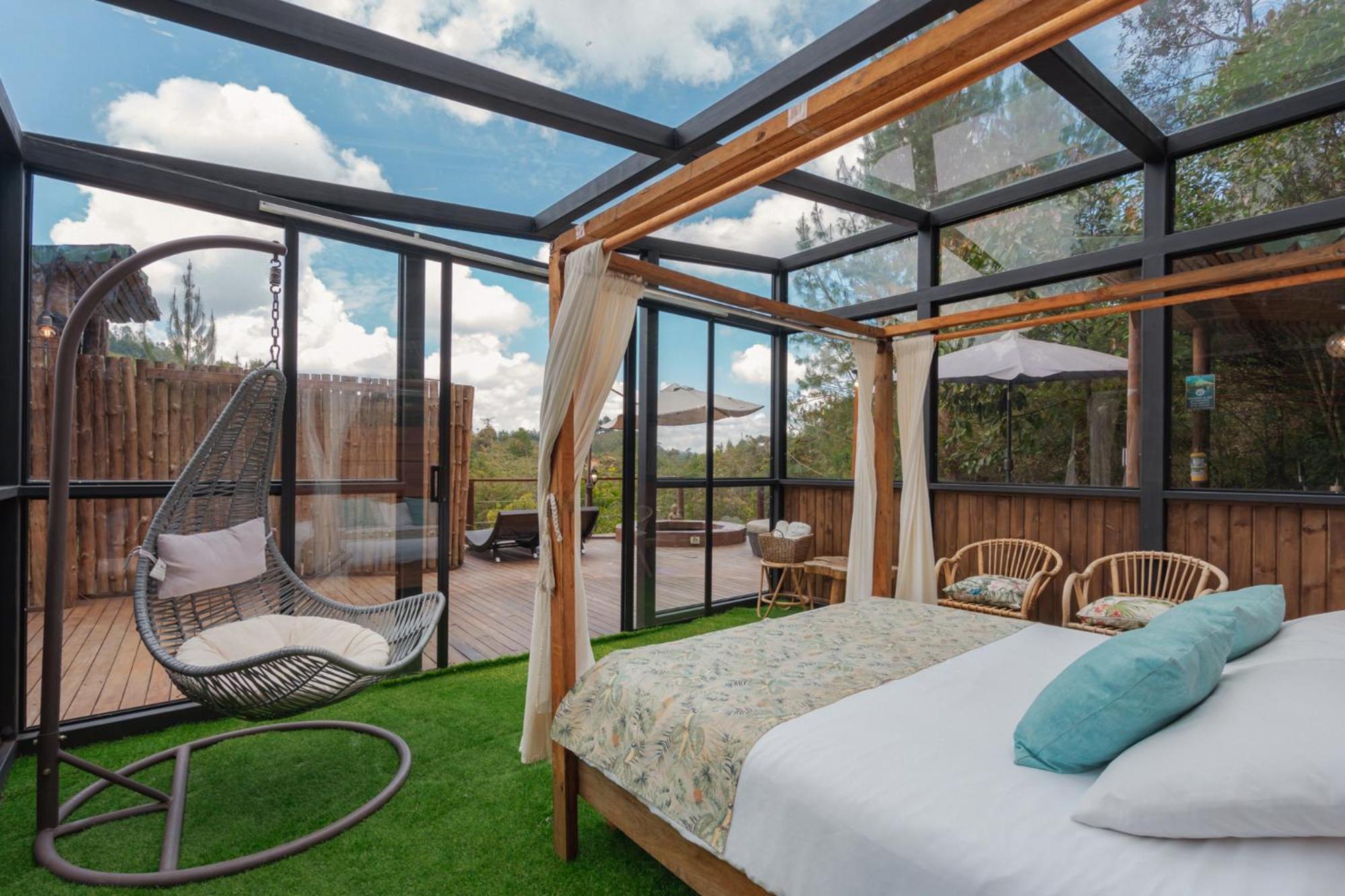 Bubblesky Glamping 40 Min From Medellin Hotell El Retiro  Exteriör bild