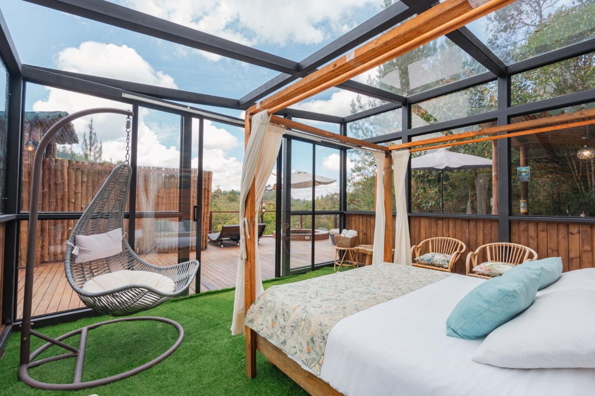 Bubblesky Glamping 40 Min From Medellin Hotell El Retiro  Exteriör bild