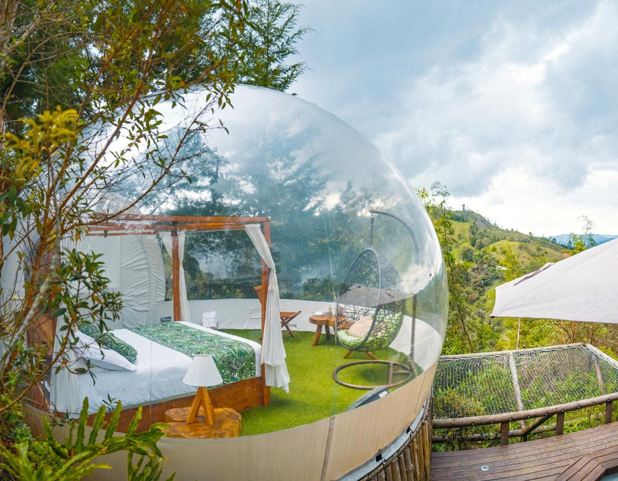 Bubblesky Glamping 40 Min From Medellin Hotell El Retiro  Exteriör bild